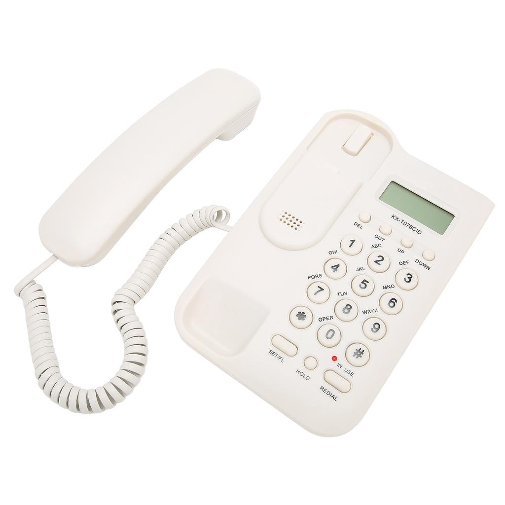 Настольный телефон Caller ID Настенное крепление Минималистичный проводной домашний телефон для дома Отеля Телефонная линия