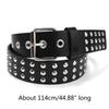 Christmas Gift Waist Belt with Pin Hole Decor Vintage Pu Wide Adjustable Women Waist Seal Cowgirl Belt for Coat