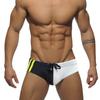Men Swim Briefs Color Block Combination of Color Low Waist Tight Fit Sexy Swimwear Beach Wear Tanning Surfing