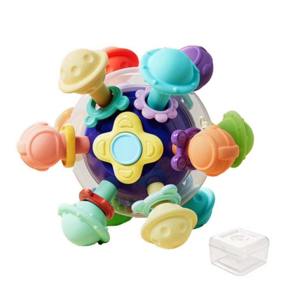 Детские сенсорные игрушки для прорезывания зубов без содержания бисфенола А, красочные сенсорные жевательные игрушки для детей от 3 до 18 месяцев