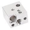 Hot End Heating Block High Temperature Resistant Copper Plated Alloy 3D Printer Hotend Extruder