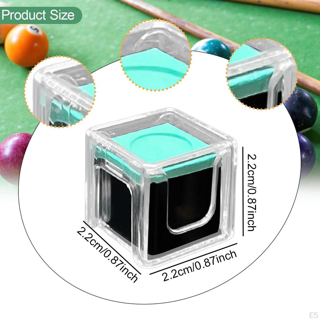 Аксессуары для мела для кия, Портативные, Увеличивают трение, Мел для бильярдных киев, Высокий