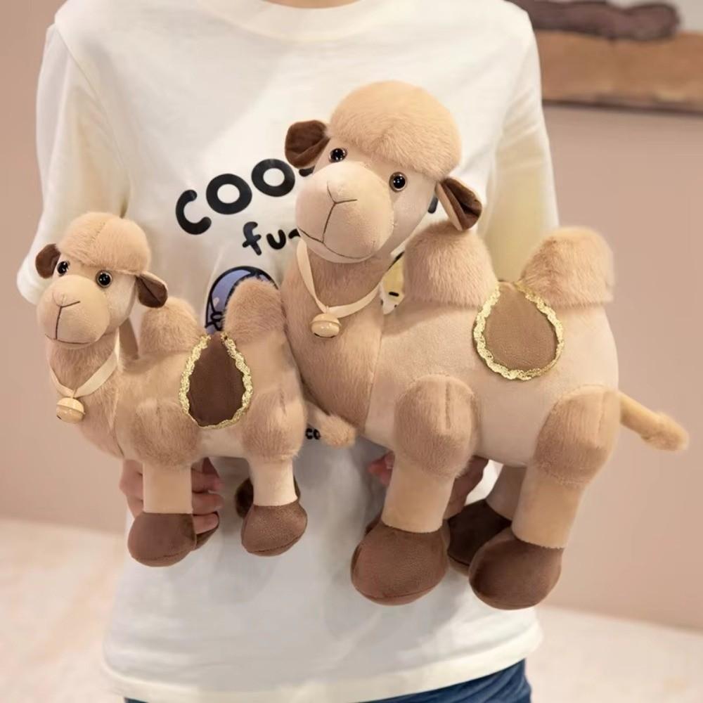 Soft Plush Camel Plush Toy Adorable Design Desert Camel Plushie Stuffed Animal Doll Home Toy
