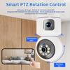 IP-камера видеонаблюдения с двумя объективами, fhd, домашняя камера видеонаблюдения, двусторонняя аудиосвязь, беспроводная радионяня, PTZ-камера безопасности
