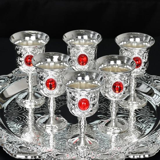 Металлический бокал для вина, небольшой высокостабильный портативный полезный кубок для духов для кухни