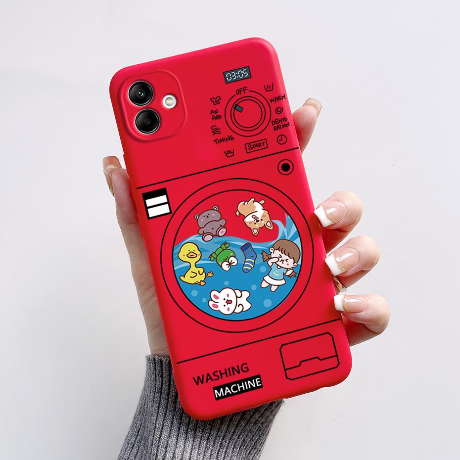For Samsung Galaxy A04 A04E A04S Phone Case Stylish Painted Protection TPU Silicone Back Cover For Samsung A 04 E S Bumper Shell