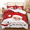 3D Santa Claus Bedding Set New Year Duvet Cover 2/3 Christmas Bedding AU210 * 210 Full Size Christmas Atmosphere Decoration