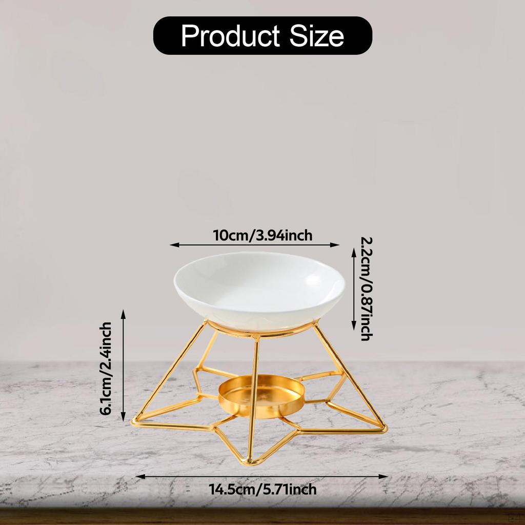 Аромалампа для эфирных масел, простая в использовании, подарок на день рождения, подставка для чайной свечи для медитации, настольная