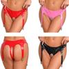Women's Shiny Patent Leather Panties Latex Hollow Hot Pants Booty Shorts Knickers Ladies Garter Belts