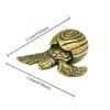 Новые Антикварные Латунные Фигурки Черепах Детские Милые Маленькие Черепашки Чайный Питомец Настольные Украшения Ремесла