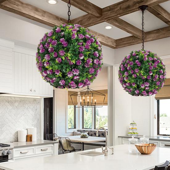 1/2 шт 20/25 см искусственный самшитовый топиарий шар устойчивый к ультрафиолетовому излучению устойчивый к погодным условиям подвесной искусственный цветок