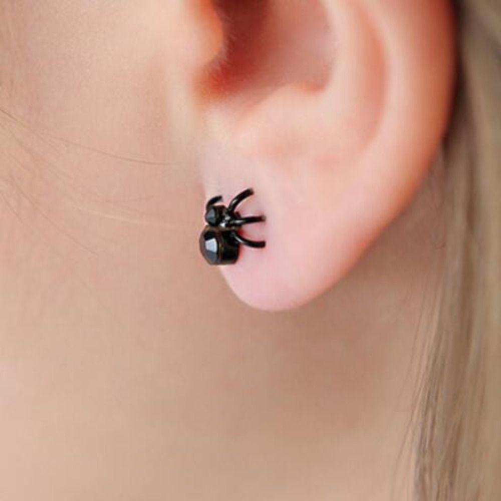 Party Gifts Earrings Alloy Ear Stud Retro Spider Earrings Girl