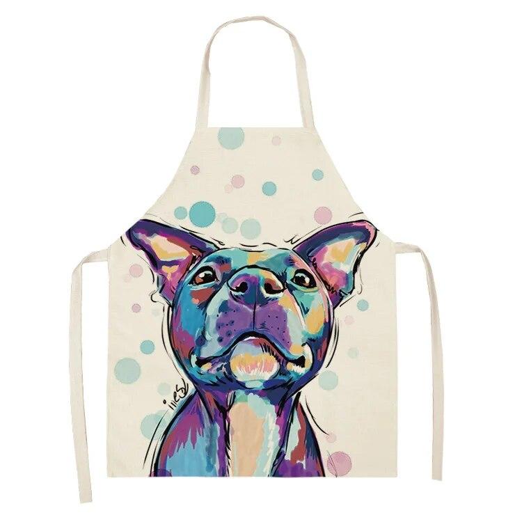 Бытовой кухонный фартук, фартук из скандинавского полиэстера с животными, комбинезон из полиэстера, фартук для взрослых, фартук из полиэстера