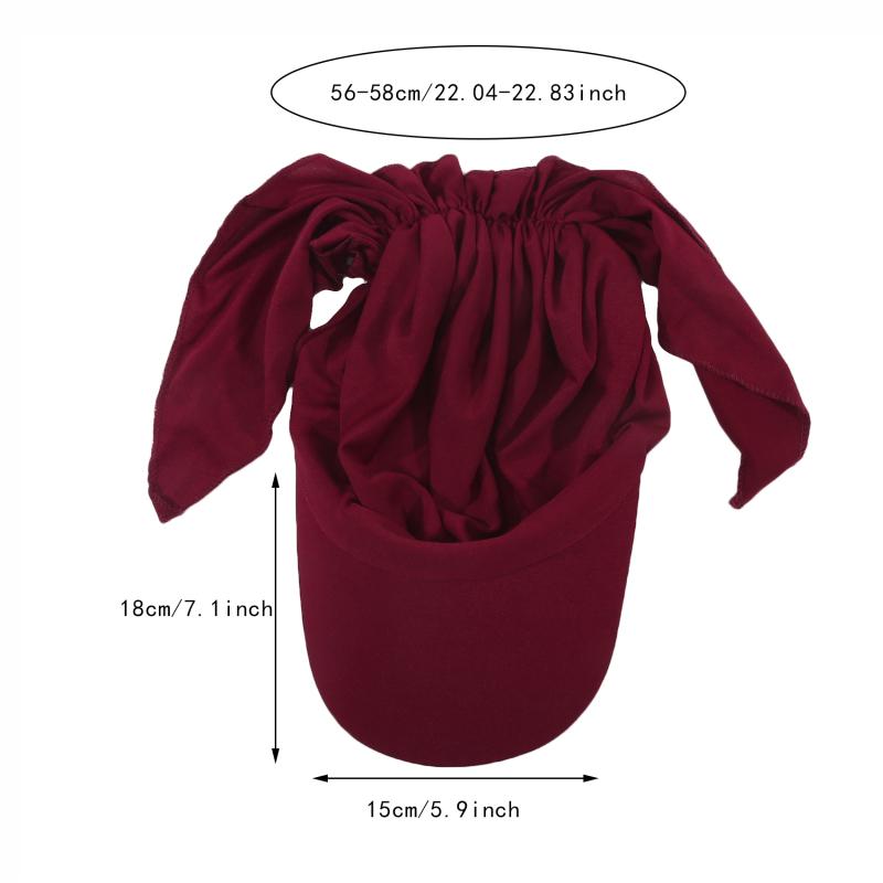 Baseball Caps Shawl Design Women Muslim Low Profile Fitted Hat Summer Soft Breathable Headscarf