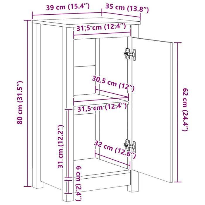 VidaXL 2x Буфеты Шкафы для хранения Мебель для хранения Боковые шкафы Гостиная Гостиная Белый 39x35x80 см Дерево 813727