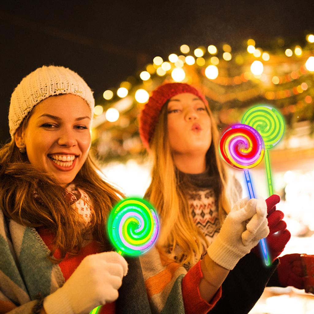 Леденцы Флуоресцентные ветряные мельницы Светящиеся леденцы Светящиеся палочки Светящиеся палочки Вечерний светящийся реквизит