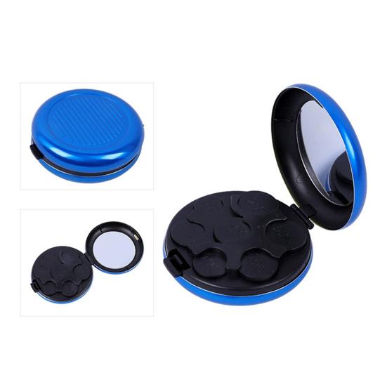 Coin Organizer with 7 Slots Large Capacity Built-in Mirror Compact Design Portable Travel Yen Coin Organizer Dispenser