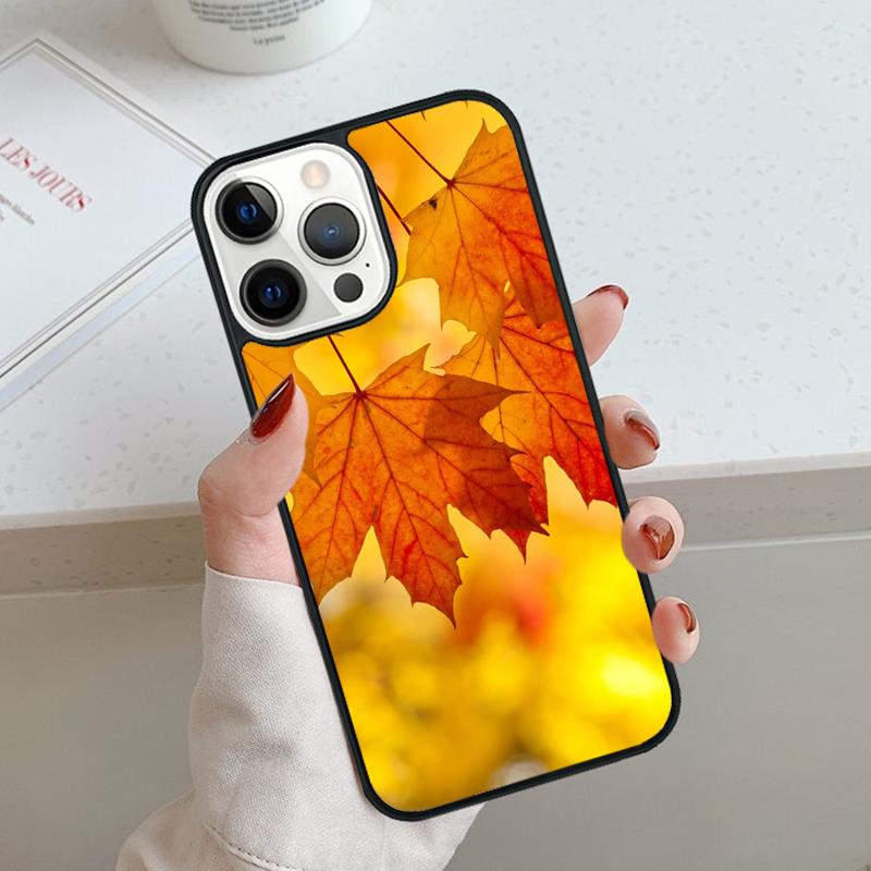 Осенние падающие листья Клен Чехол для телефона Для iPhone 17 Air 11 12 13 14 15 16 Pro Max Чехол Для iPhone 17 Air Max Plus