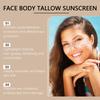 Солнцезащитный крем Tallow Sunscreen — это солнцезащитный крем с длительным антиоксидантным эффектом для тела и лица.