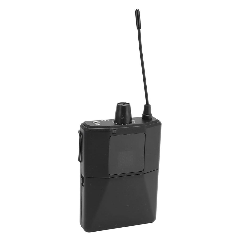 Wireless Earphone Monitoring Transmitter Receiver UHF Adjustable 600 700MHz 3.5mm Stereo Output Stereo Wireless