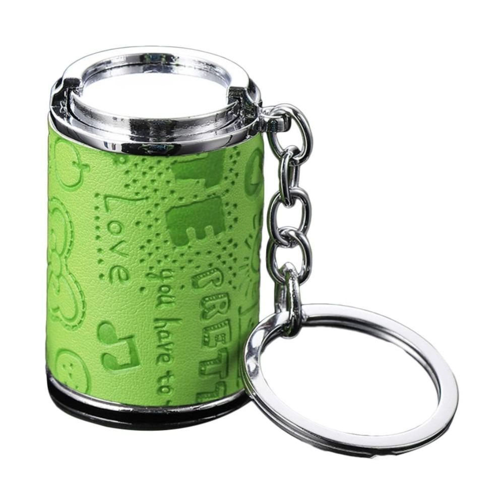 with Snap Closure Coin-holding Jar Keychain Press-type Coin Holder for Supermarket Cashier