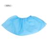 100pcs Non Woven Disposable Shoes Covers Breathable Dustproof Anti Slip Shoe Covers(Light Blue )