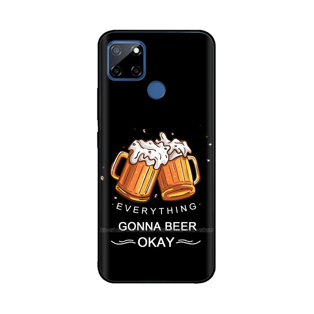 Чехол для Realme C12 C25 C25s Realme 7i Global Чехол Милый Мягкий Силикон ТПУ Задняя Крышка Realme7i RMX2193 Защитный Чехол Fundas