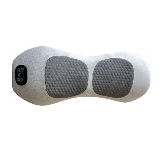 Подушка для поясничной поддержки Массажер для глубоких тканей с подогревом и вибрацией Подушка из пены с памятью для путешествий, дома, офиса