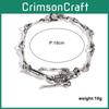 Skull Trendy Alloy Robot Bracelet Jewelry For Ladies Halloween Accessory Costume