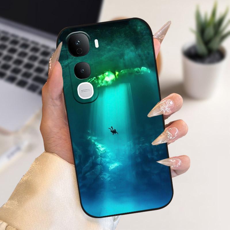 Для Vivo Y400 Pro Y400Pro 5G Чехол Стильный Мягкий ТПУ Силиконовый Задняя Крышка Бампер Для Vivo Y400 4G 5G Чехол для Телефона V2506 Защитный Чехол