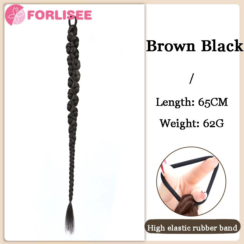 Synthetic Hair Extensions 1PCS 26inch Wig Twist Braid Braid Hip Hop Ponytail Girl for Women Daily Party Use