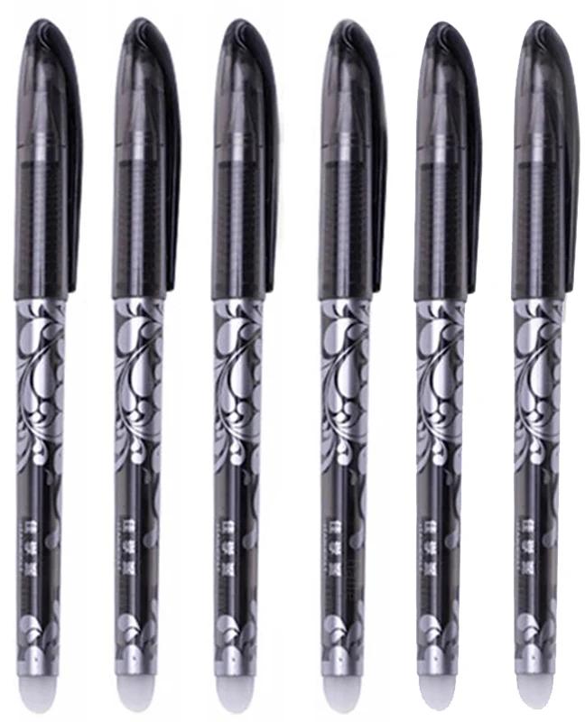 3-28 шт. стираемая ручка, 0,5 мм, сменный стержень, моющаяся ручка, синие/черные чернила, гелевая ручка для школы, офиса, письменные принадлежности, канцелярские принадлежности