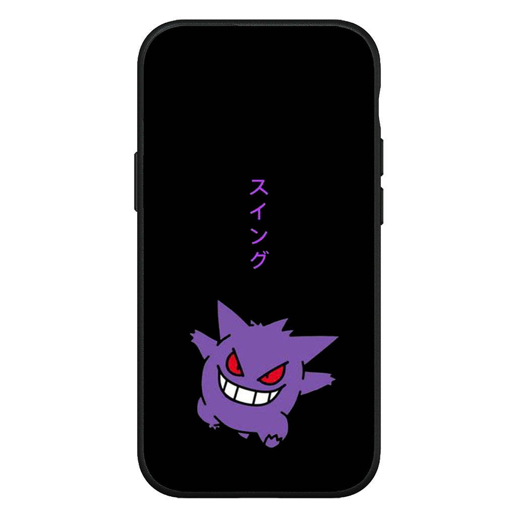Чехол для iPhone 16 15 Xiaomi Redmi Note 14 13 12 11 Pro Max X 8 9 16e Samsung Galaxy S25 S24 S23 Moto A4 OPPO Huawei GO Gengar Pikachu Phone Case