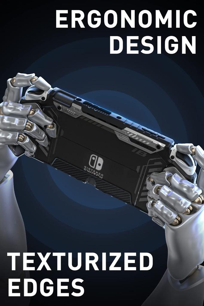 Чехол для Nintendo Switch OLED 2021 Organic EL Model Ударопрочный TPU Grip Защитный чехол с возможностью стыковки Эргономичный интегрированный удобный для захвата контроллер