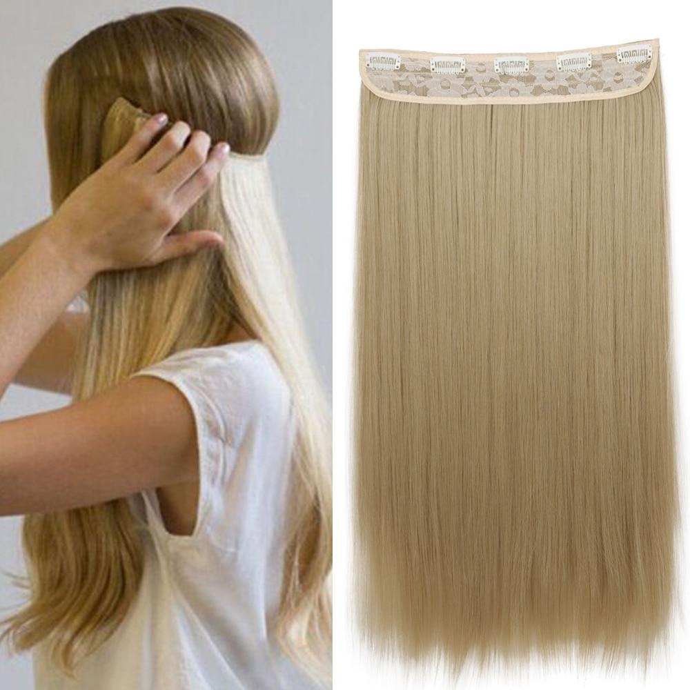 MERISIHAIR 5 зажимов для наращивания волос, синтетические длинные прямые волосы, прическа, высокотемпературное волокно, золотисто-коричневый, черный