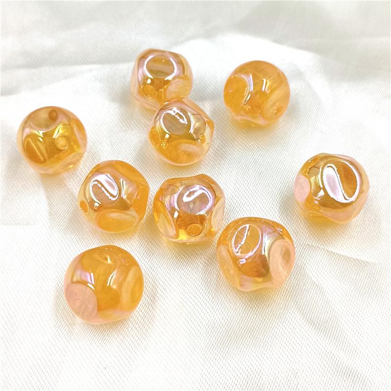 Креативные ювелирные материалы, модные круглые УФ-бусины для серег, браслетов, аксессуары ручной работы «сделай сам», креативные 5 шт., изготовление ожерелья в форме фантомного цвета