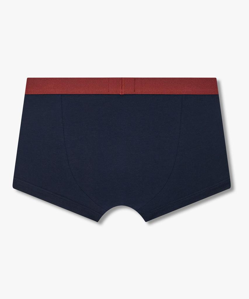 EMPORIO ARMANI UNDERWEAR Мужские Боксеры с Цветочными Блоками и Нашитой Логотипом-Орлом_Ocean 08M6312023