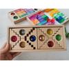 Kids Lucite Cube AcryllicCrylick Stacking Window Blocks Color Street Gems Stone  Montessori Toys
