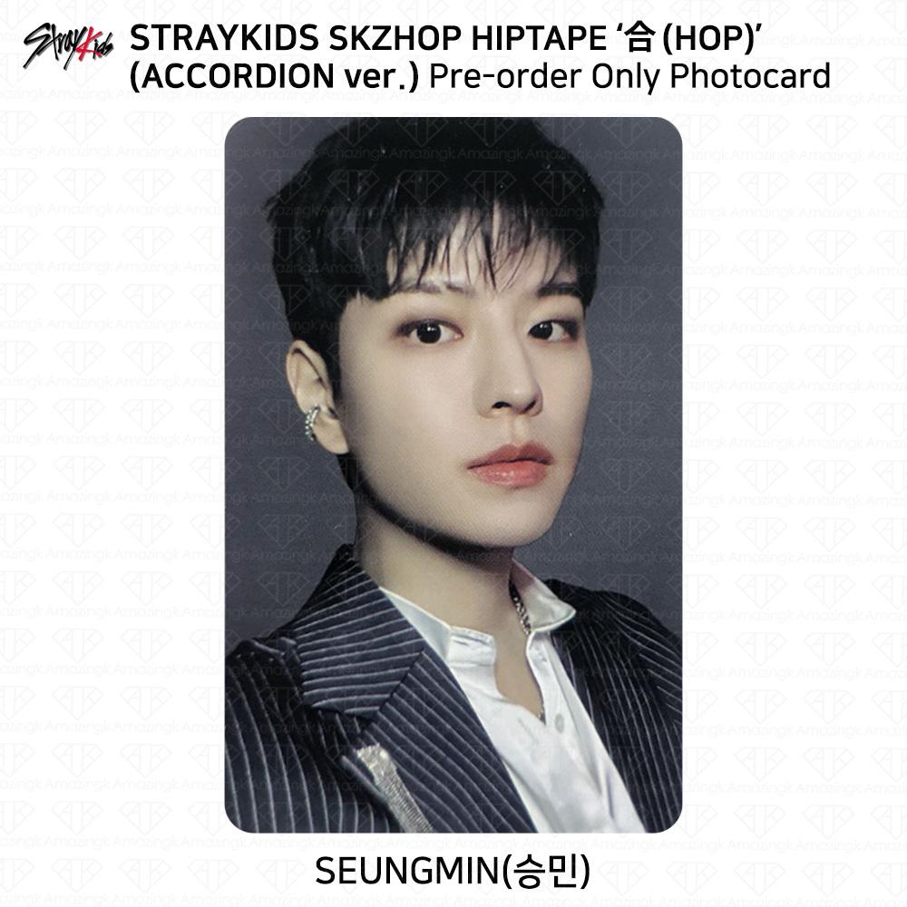 Stray Kids SKZHOP HIPTAPE HOP Аккордеон Официальная фотокарточка Unit Monochrome