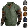 Spring And Autumn Men's Standing Collar Sweatshirt Is Outdoor Casual Sweaters Tops
