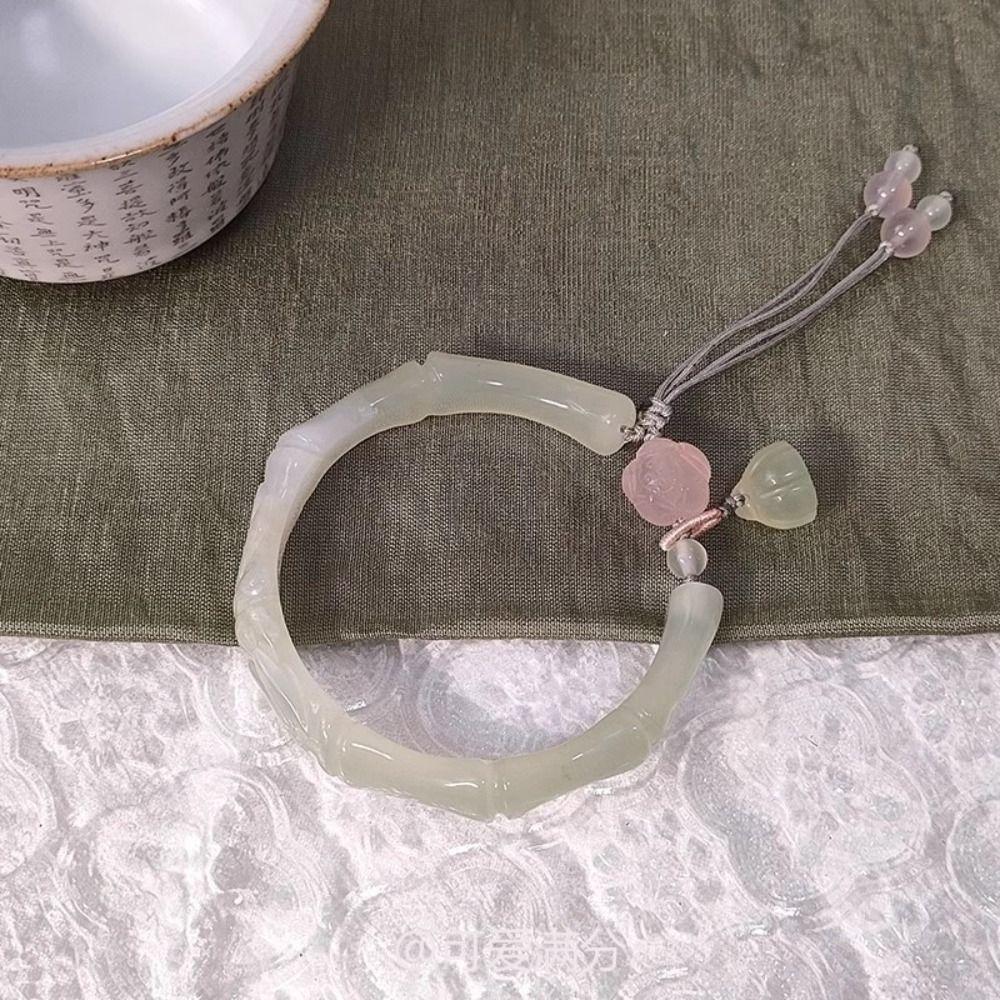 58mm White Moonlight Bracelet Trendy Chinese Ancient Bracelet Cold Hand Ornaments Friend Gift