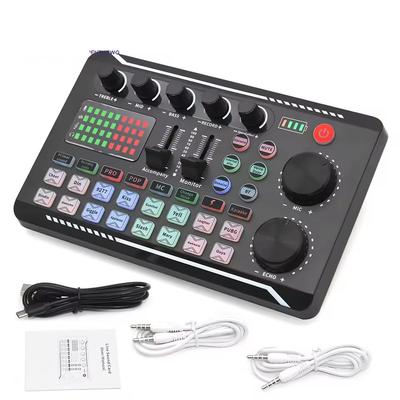 Zmart Live Sound Audio DJ-микшер Голосовой Bluetooth-совместимый микшер для прямой трансляции и звука Аудио USB-конденсаторный микрофон для караоке Прямая трансляция