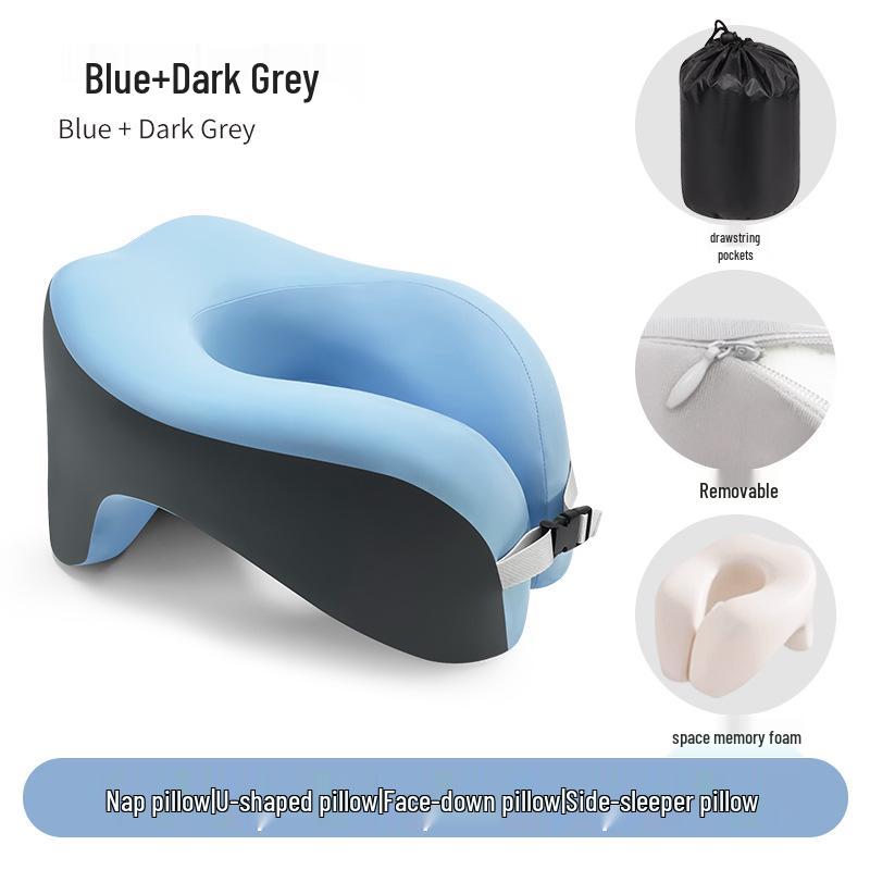 U-образная дорожная подушка из пены с эффектом памяти для поддержки шеи