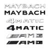 YEW1 MAYBACH 4MATIC AMG TURBO Letter Emblem Badge Interior Center Console Logo Car Styling Accessory 3D Sticker For Mercedes Benz1
