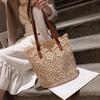 Bucket Shoulder Bag For Women New Summer Korean Lace Elegant Women Tote Shopping Female Bags Lady Handbag Female Beach Bag