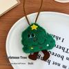 Милый мультяшный рождественский плюшевый кулон, рождественская елка, Санта-Клаус, можно написать имя, кулон для предотвращения потери, украшение, подарки