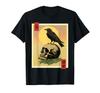 Japanese Skull and Crow Edo Period Japanese Kanji Ukiyo-e T-Shirt