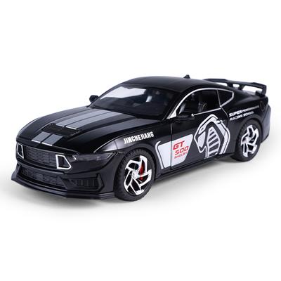 1/32 Mustang GT500 Металлическая литая модель автомобиля Сила возврата Вперед Звук и свет Детская игрушечная машинка Подарок для мальчика
