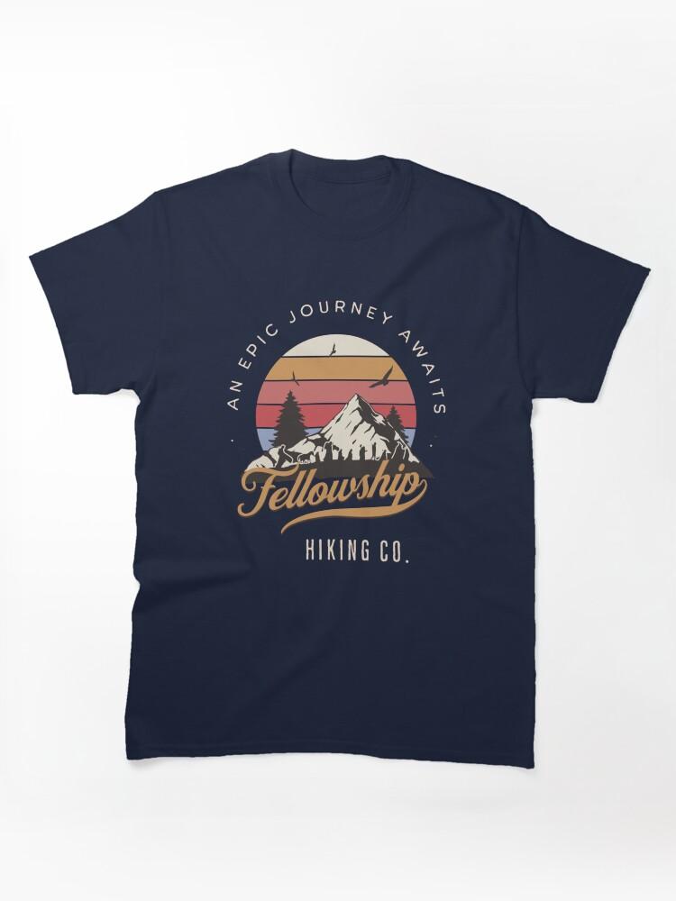 Journey Fellowship Hiking Co - An Epic Journey Awaits - Black - Fantasy Classic T-Shirt
