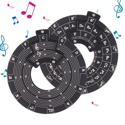 Пластиковый инструмент «Квинтовый круг» для мелодии, инструмент для теории музыки, инструмент для обучения, серия аккордов, таблица